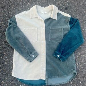 PACSUN PATCHED CORDUROY VEST